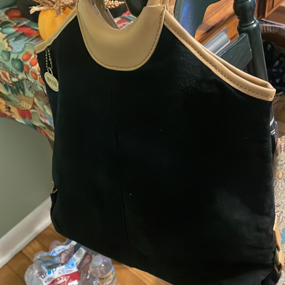 Maggie B hand-tote suede purse - Picture 3 of 3